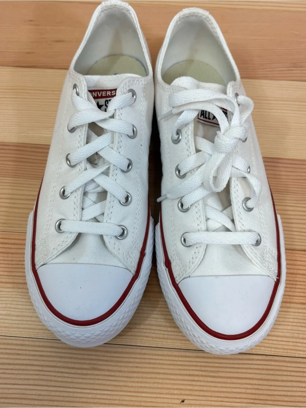 Converse Canvas All‎ Star CTAS EVA Lift OX Low Top White  Kids  Sz 2.5 Youth